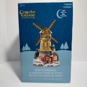Carole Towne Wyatt's Windmill 2019 Christmas Village LED Lighted Motion 1293608